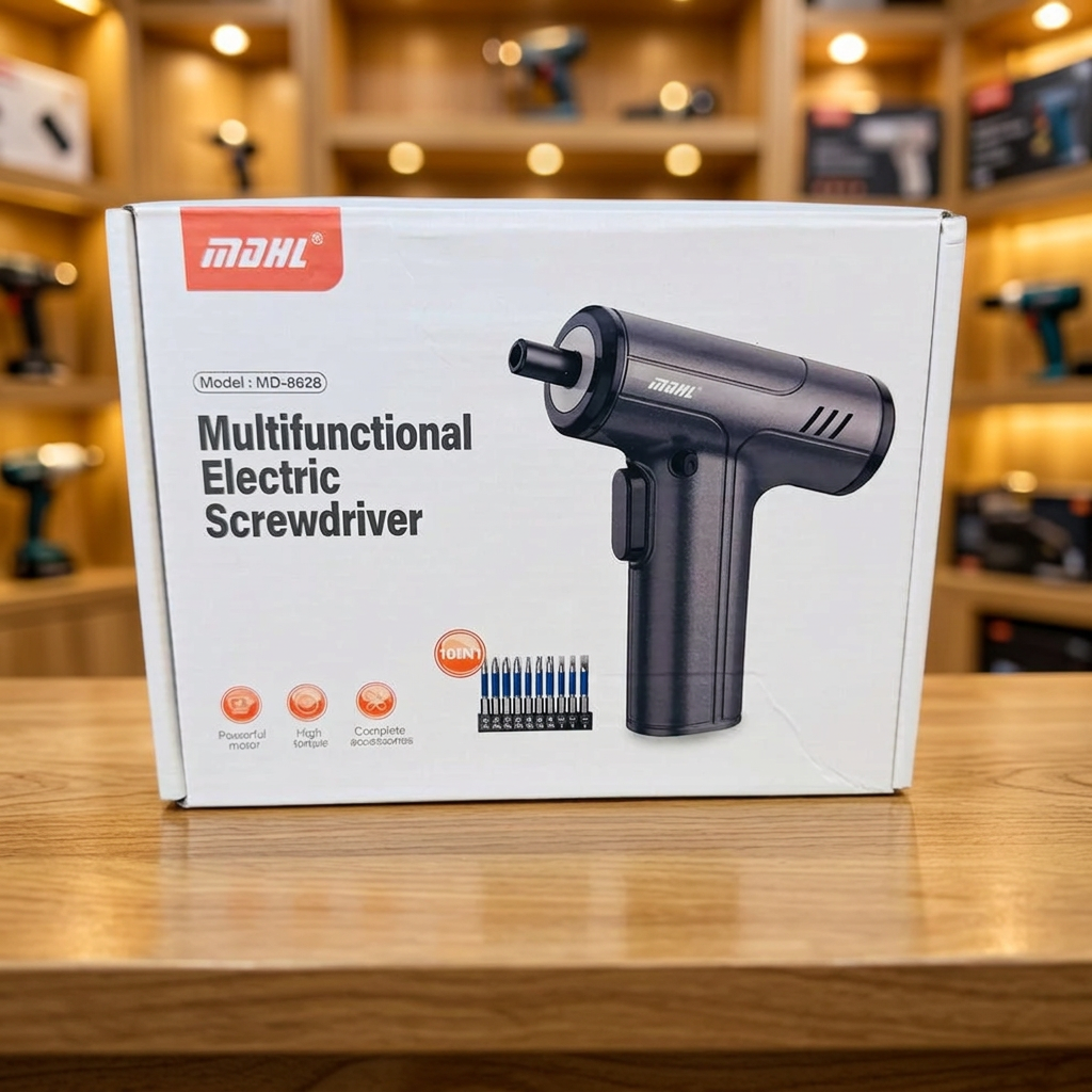 MDHL MD-8628 multifunctional electric screwdriver packaging