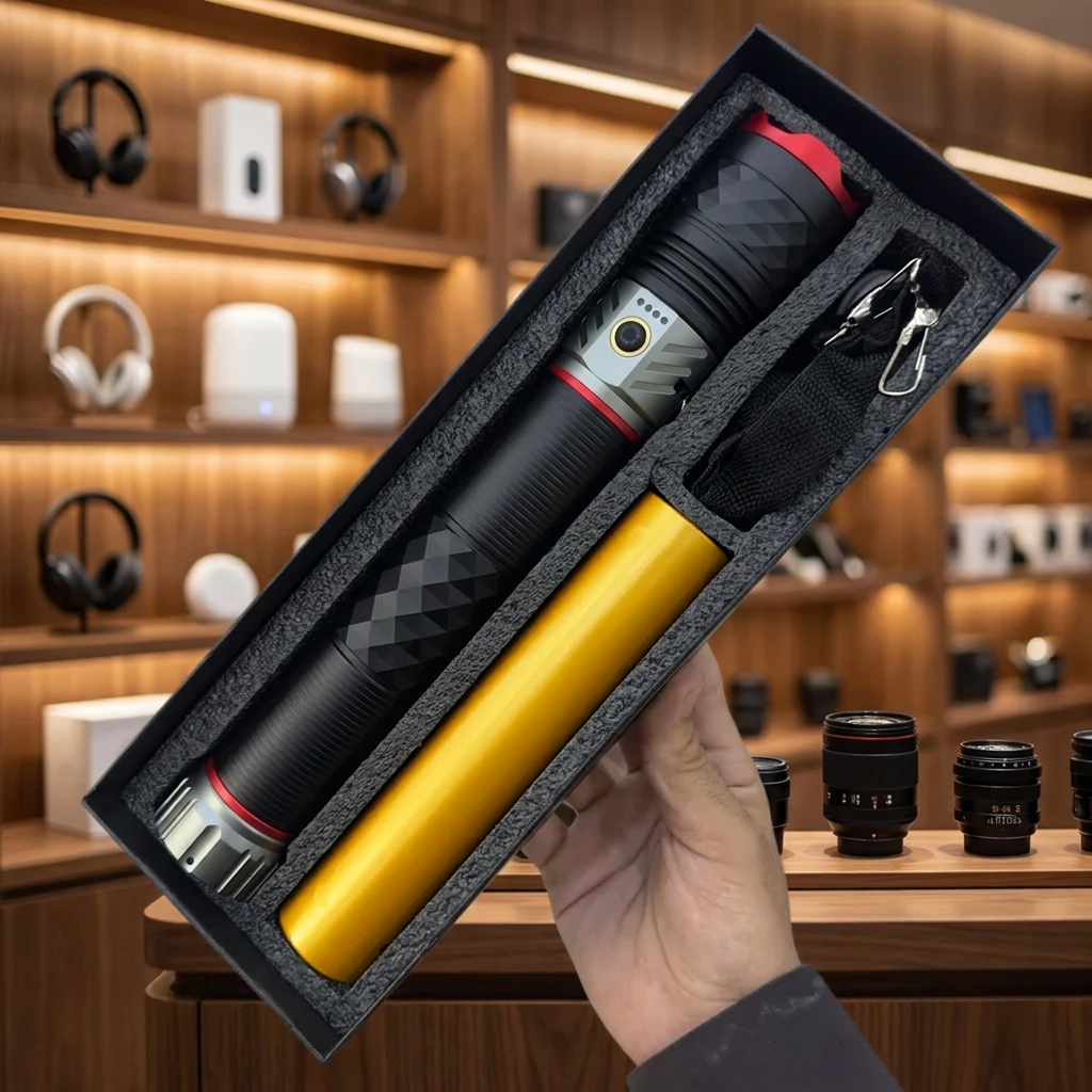 COBA torch battery and strap in fitted box