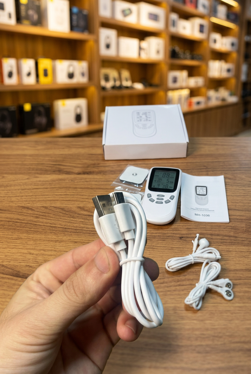 Pulse massager connecting lead