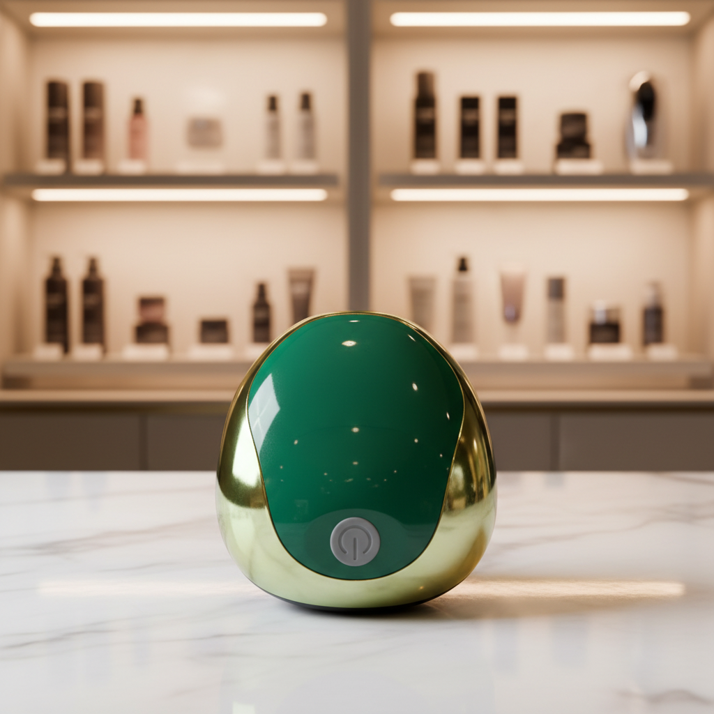 Blueidea Smart Scalp Massager - Green dome top on box - Premium Beauty Display