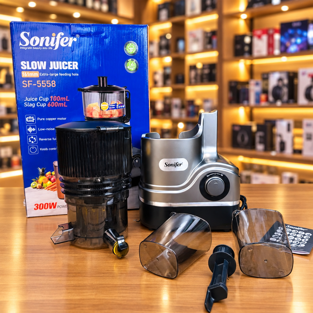 Sonifer Slow Juicer SF-5558 – Cold Press Masticating Juicer