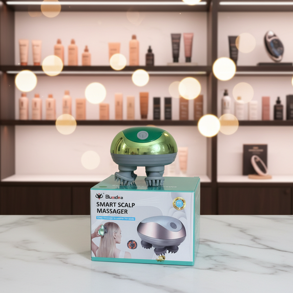 Blueidea Smart Scalp Massager | Electric Head Massager | USB-C Rechargeable | 4 Rotating Heads