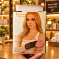 YS-11 Wrist Massager box front held in hand showing specs and lifestyle photo - Showroom