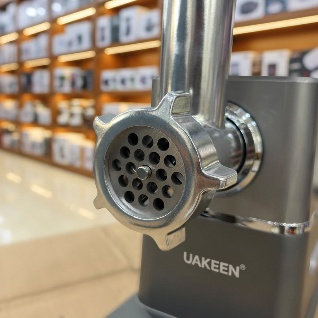 UAKEEN ZL-616 - Stainless steel grinding head close-up - Showroom