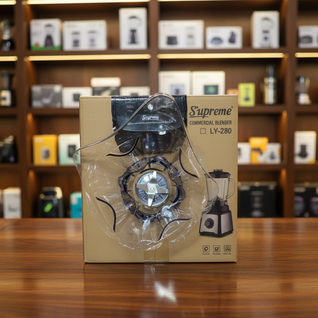 Supreme LY-280 - Retail box showing LY-280 model and blender image - Showroom