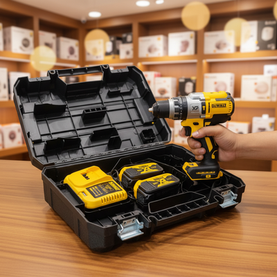 DeWALT 88V XP Li-Ion Drill Machine | 13mm Chuck | 25+1 Torque | 2x 5.0Ah Batteries | Hard Case