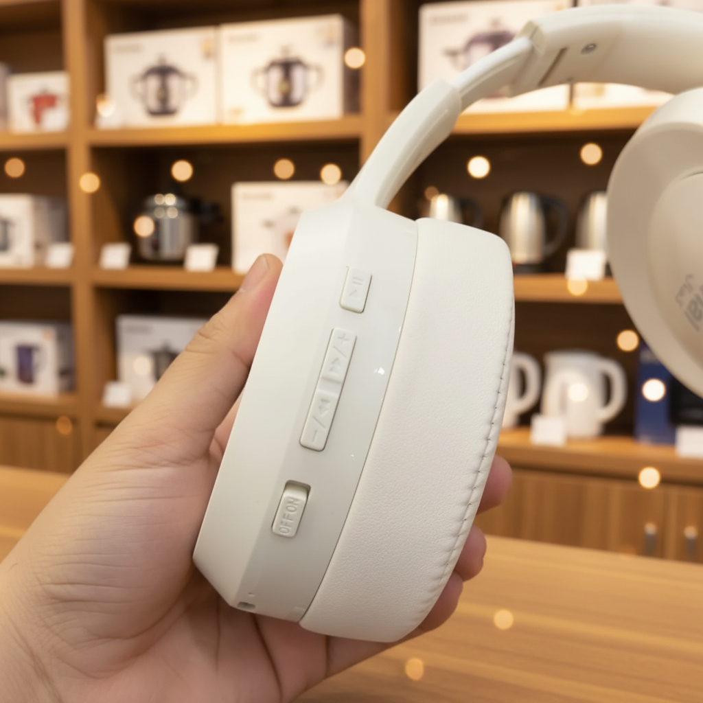 Kamal MARS H2 - white headphones full front view