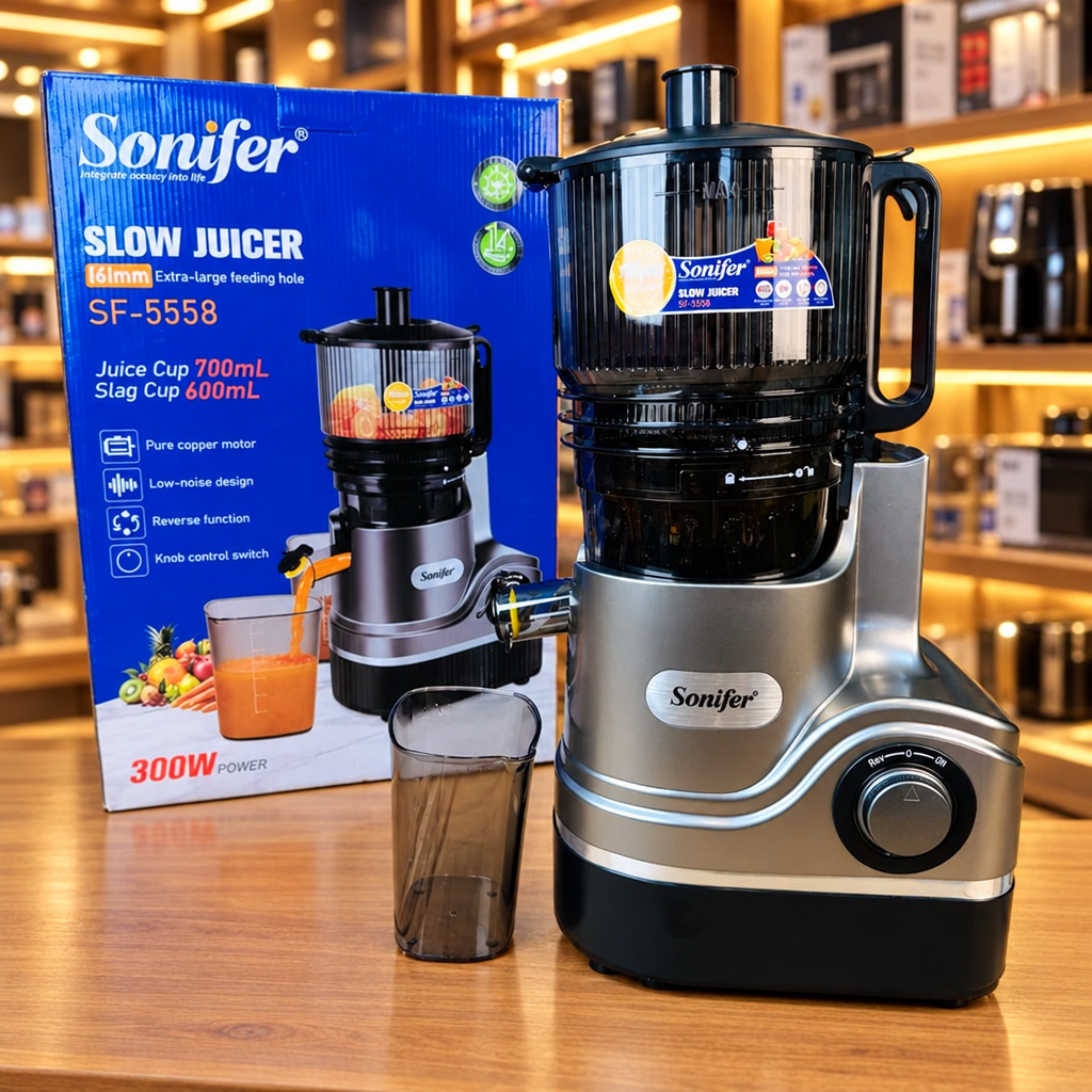 Sonifer Slow Juicer SF-5558 – Cold Press Masticating Juicer