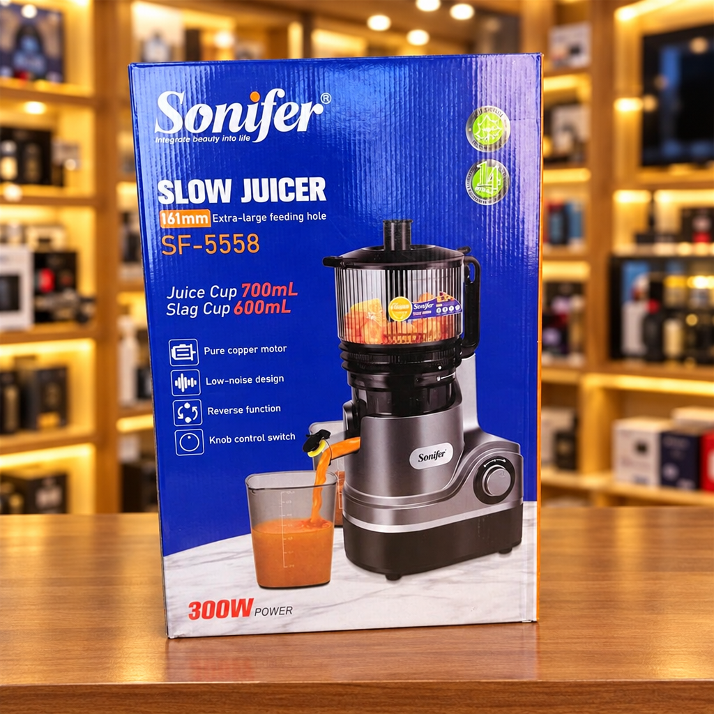 Sonifer Slow Juicer SF-5558 – Cold Press Masticating Juicer