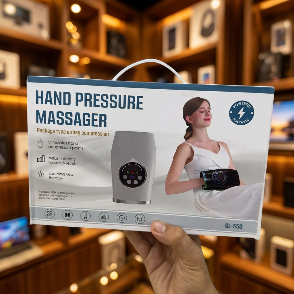 SL-550 hand pressure massager retail box