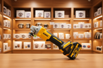 DeWALT Angle Grinder in Hand – Premium Showroom