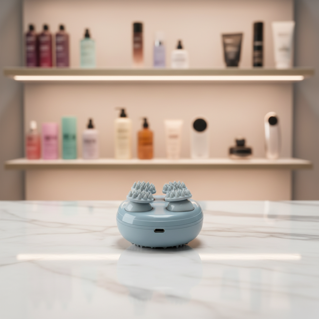 Blueidea Smart Scalp Massager - Side view rotating heads - Premium Beauty Display