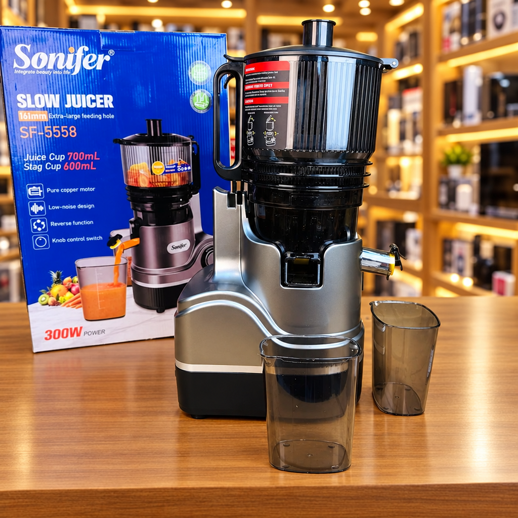 Sonifer Slow Juicer SF-5558 – Cold Press Masticating Juicer