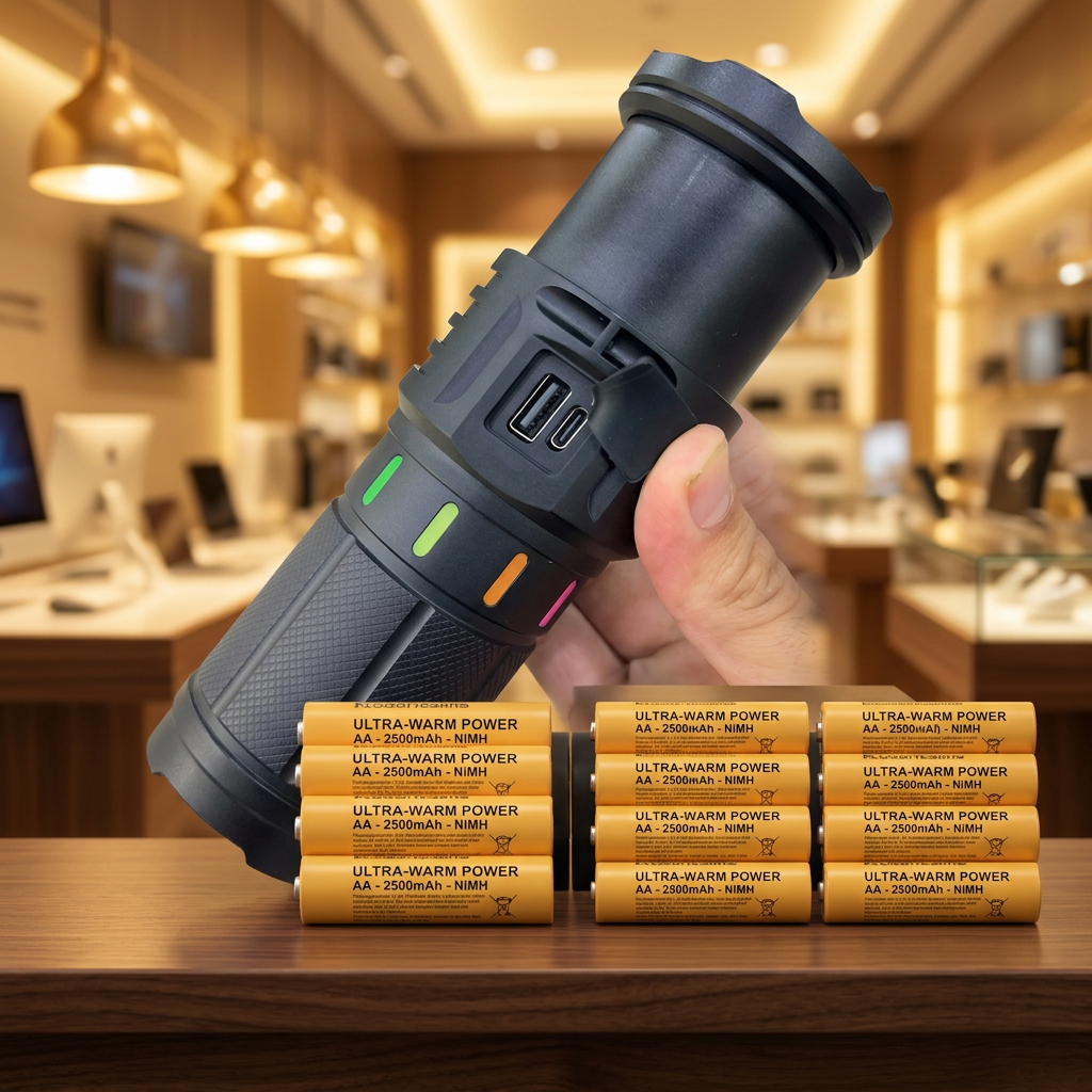 Eight COBA battery cells