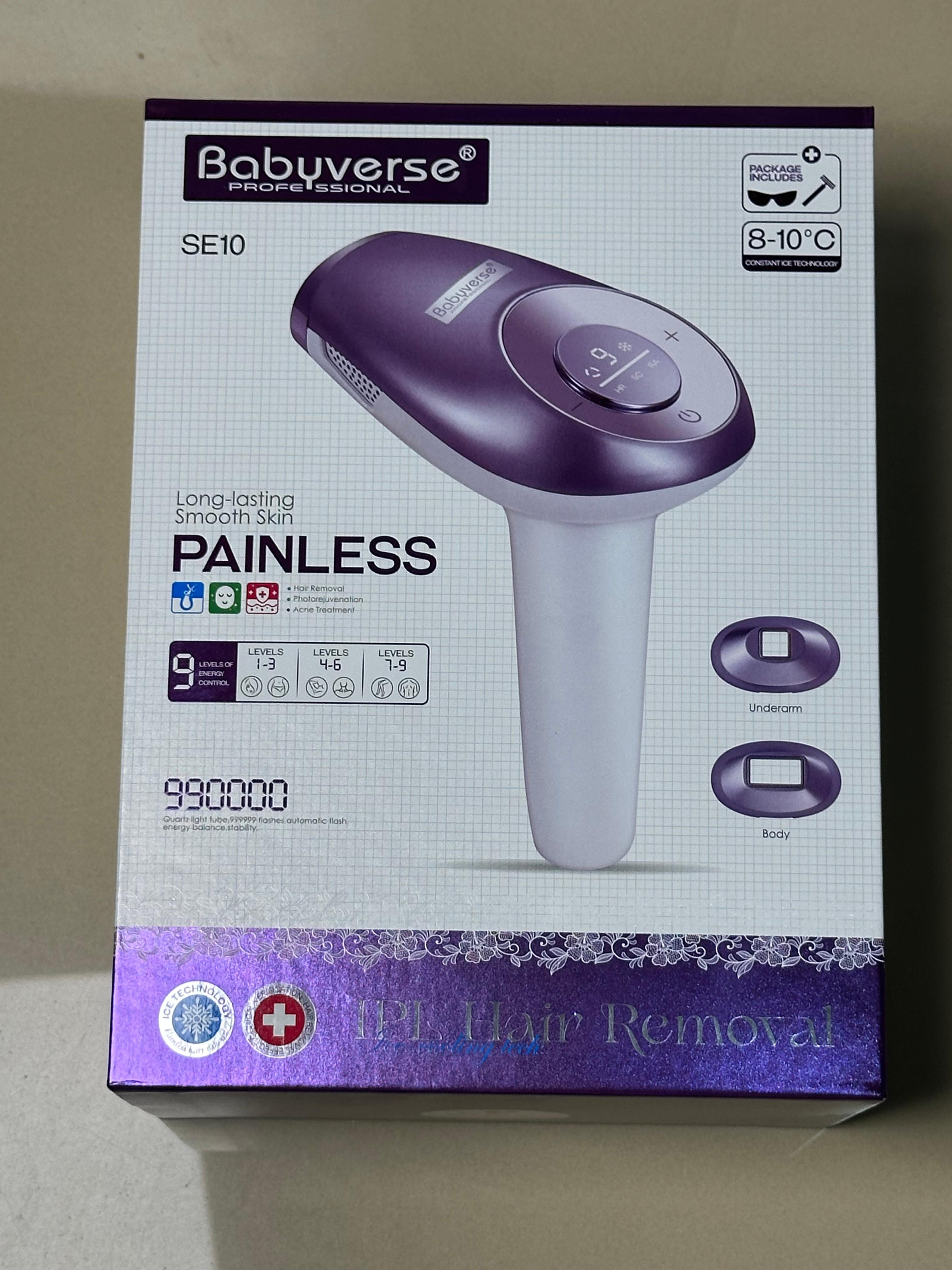 Babyverse IPL Hair Remover SE10 – Permanent Hair Removal Device