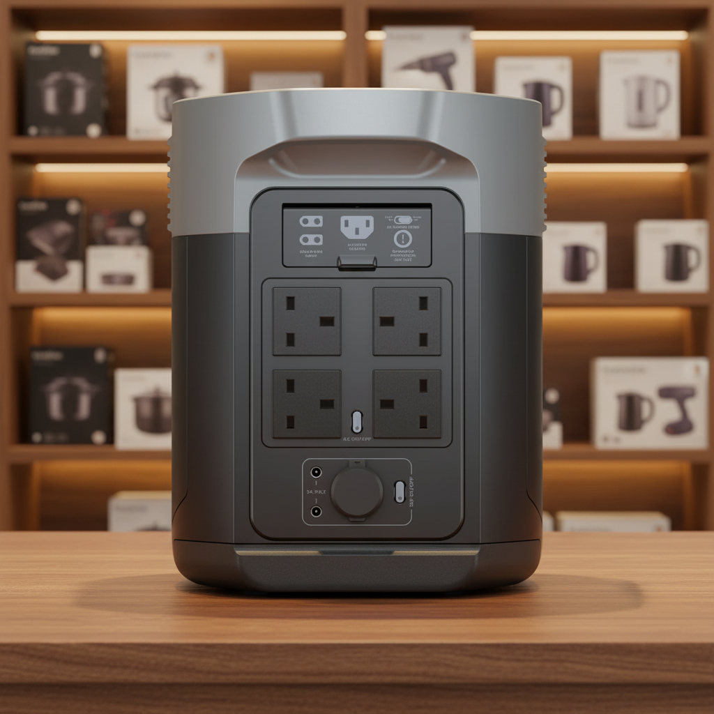 EcoFlow DELTA 2 Max Portable Power Station – 2048Wh LFP Battery, 2400W AC Output with X-Boost