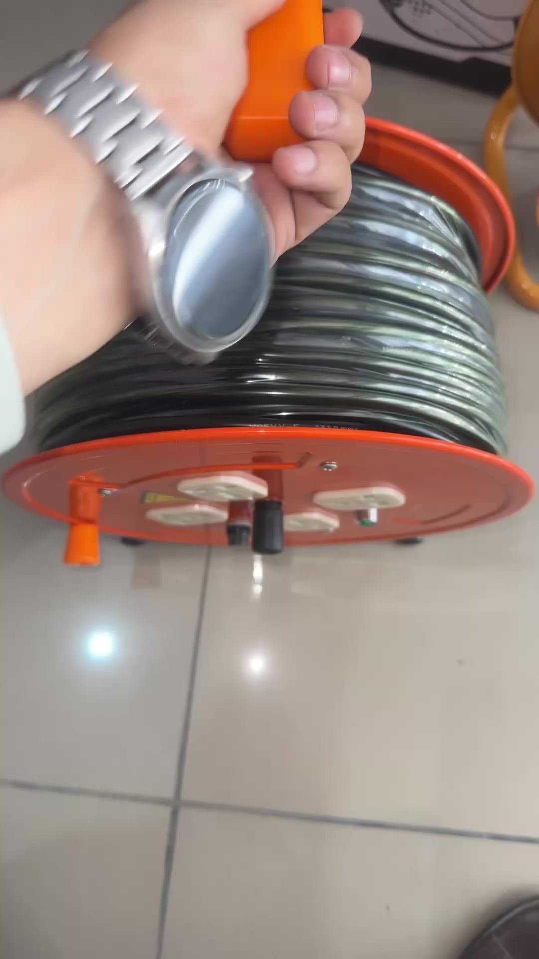 30M / 50M Heavy Duty Cable Reel – 4 Socket Extension Reel for Home & Construction