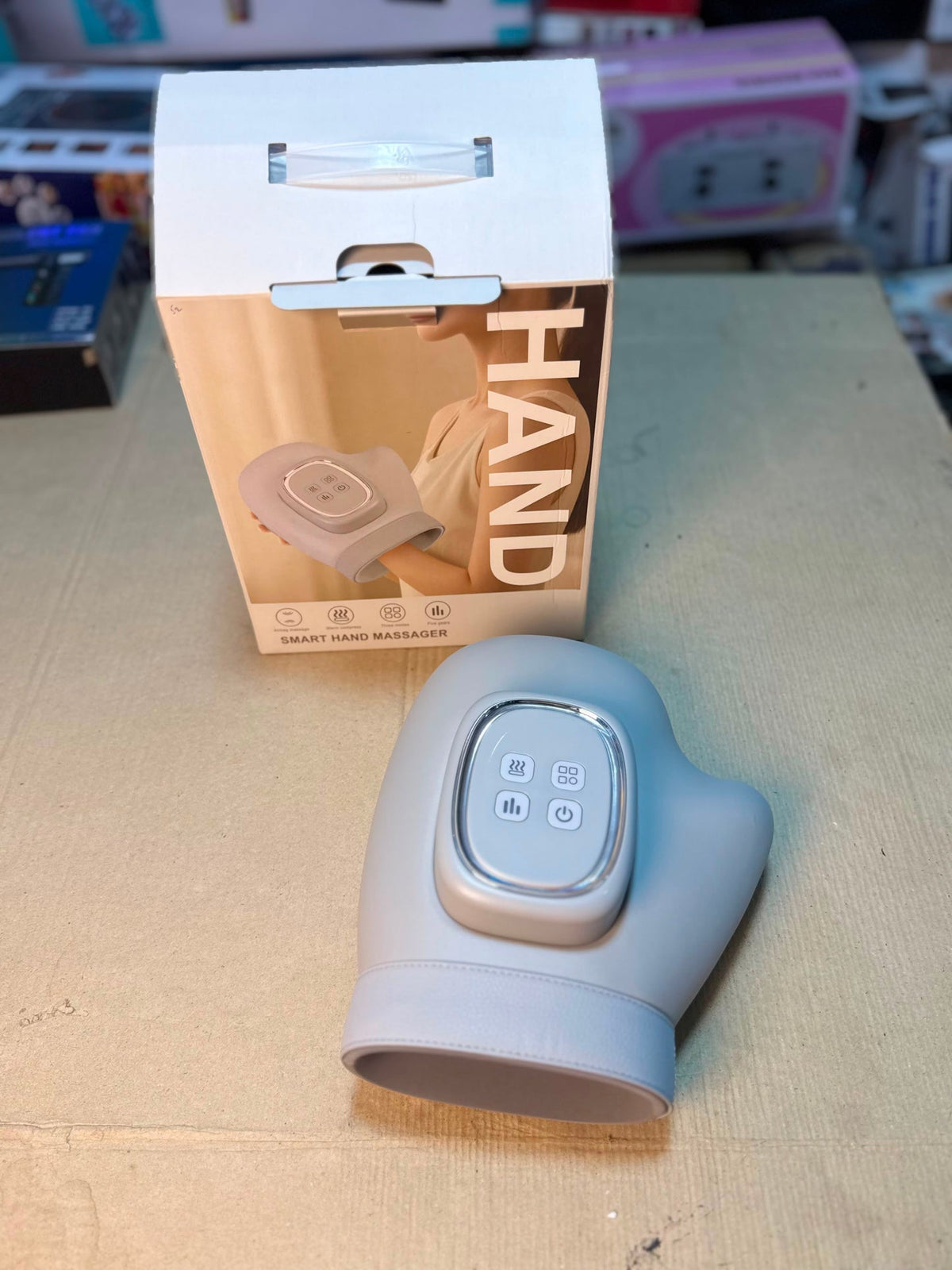 Smart Hand Massager with Airbag Compression & Warm Compress – 3 Modes, 5 Intensity Levels