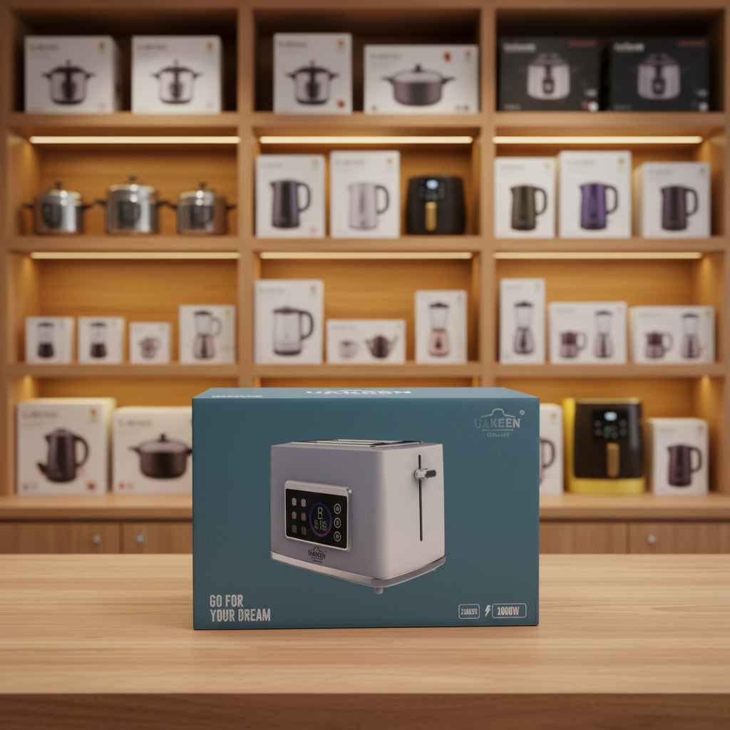 Uakeen Digital Color Display Toaster ZL-2112