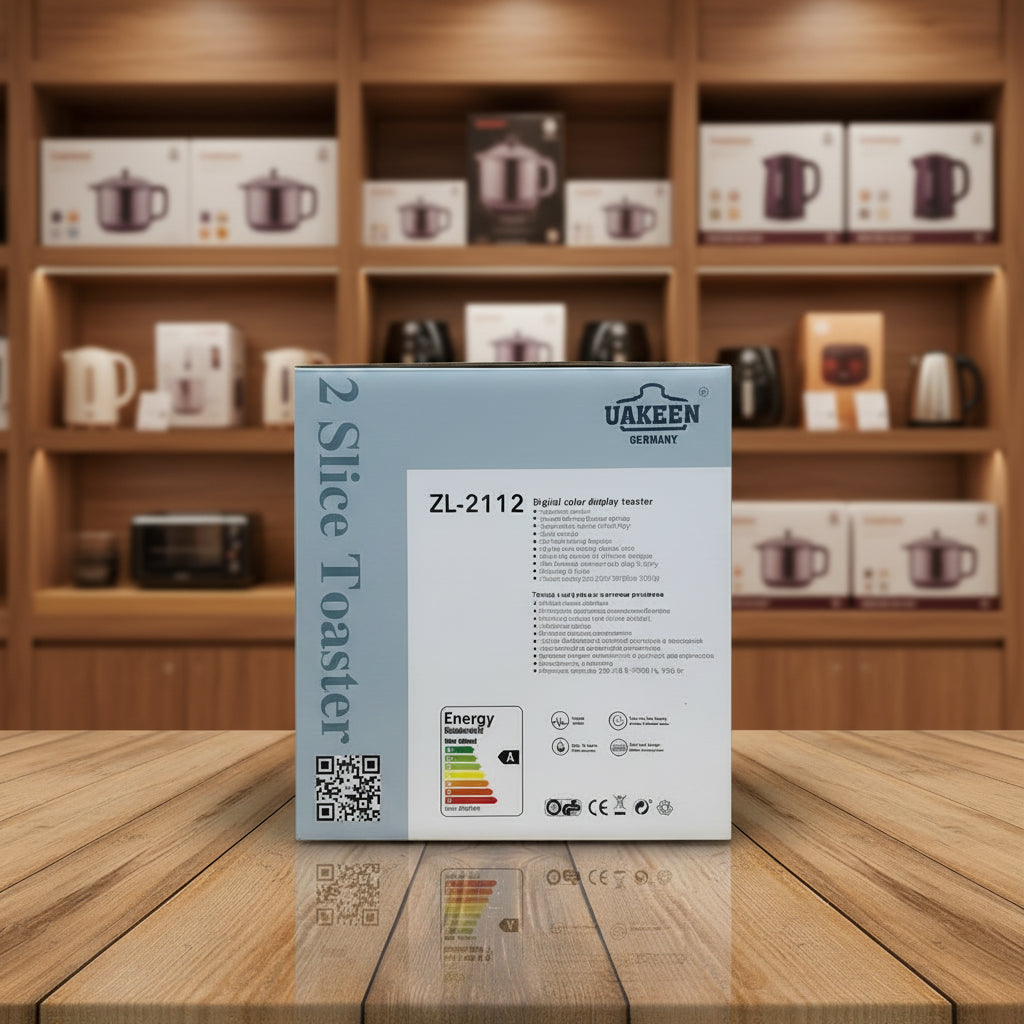 Uakeen Digital Color Display Toaster ZL-2112