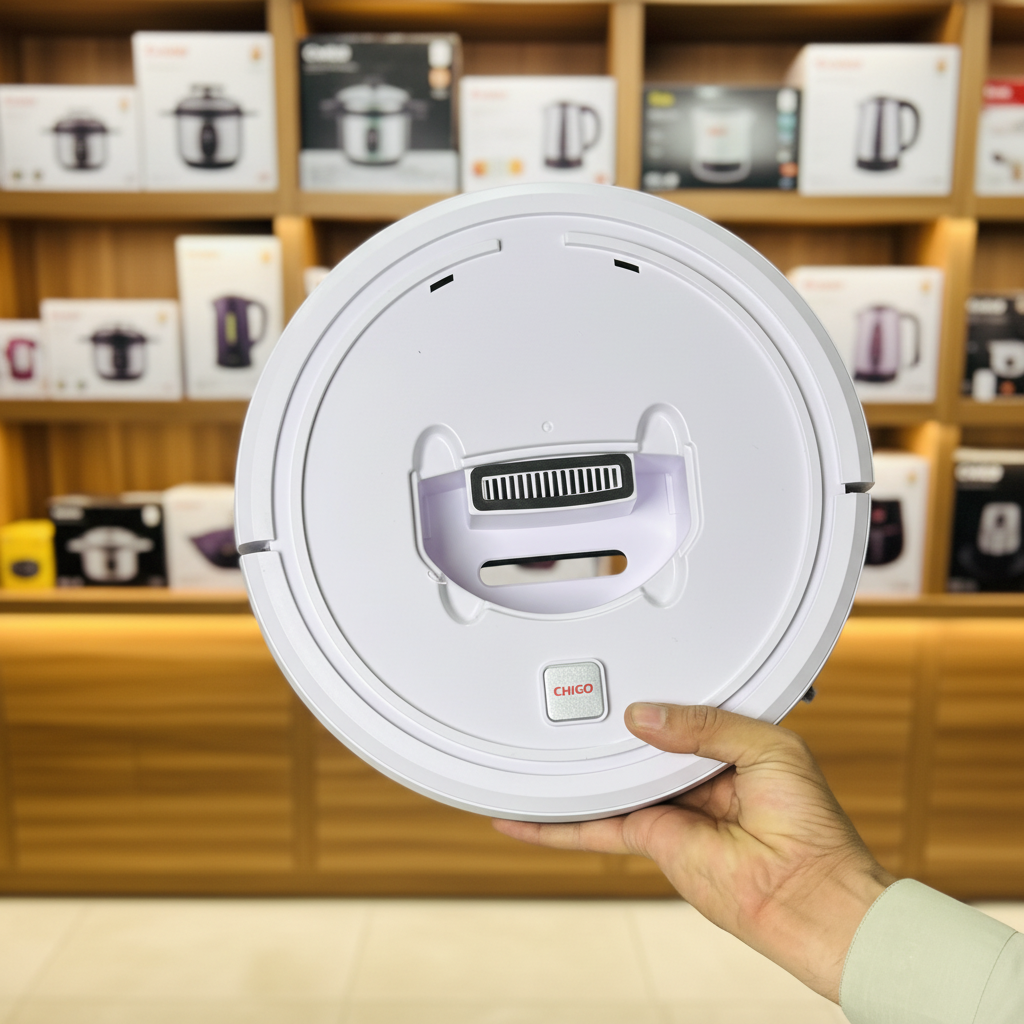 CHIGO Robot Vacuum Cleaner – 1800Pa Suction, AI Smart Scanning, 120-Min Runtime (ZGS-878)