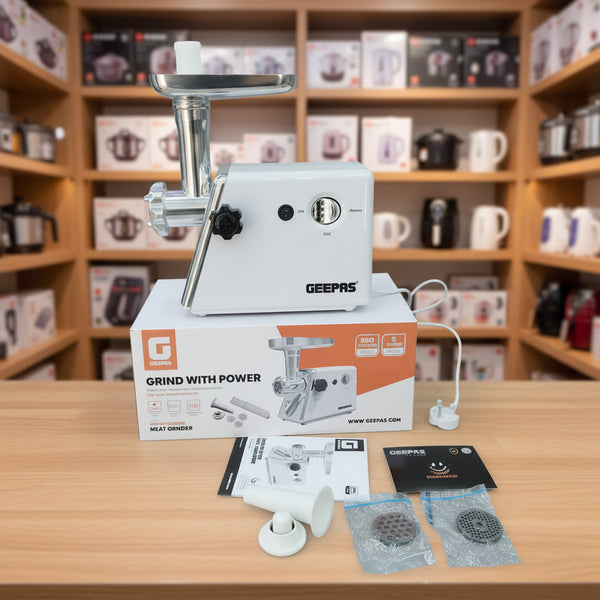 Geepas Meat Grinder GMG746P – 2 Year Warranty